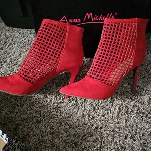 Red Anne Michelle heels